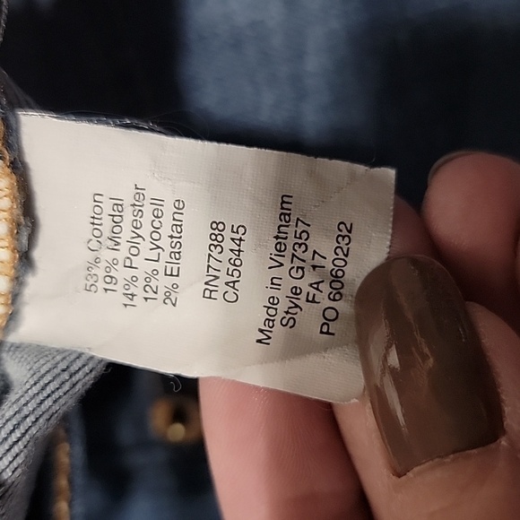 J Crew Stretch, Size 25, Skinny Blue Denim Jeans.  EUC - Picture 9 of 9